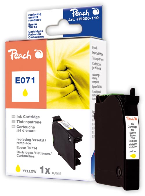 PEACH Epson Stylus E071, D78, yellow, T0714