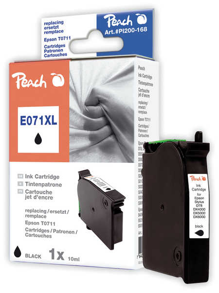 PEACH Epson Stylus E071, D78, black XL,T0711XL