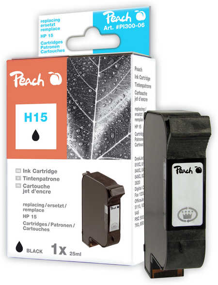 PEACH HP H15, HP 15, black, C6615D