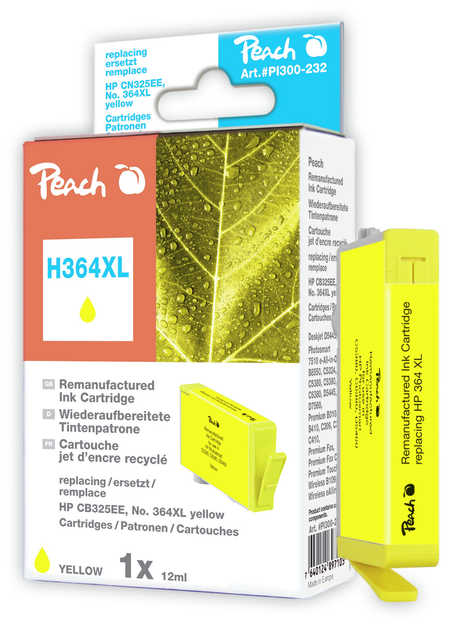PEACH HP H364XL, HP 364XL, No. 364XL, yellow, CB325EE
